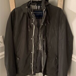 Cole Haan Men's Dark Gray Raincoat